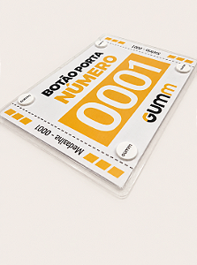 BOTTON PRENDEDOR DE NÚMERO BRANCO - KIT 4 UNIDADES