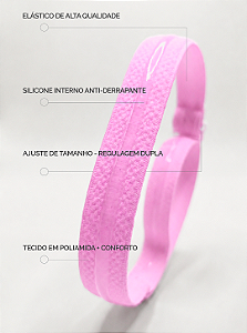 FAIXA PARA CABELO SILICONE E REGULAGEM LILÁS