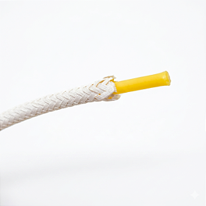 Chicote sintético de 4,0 mm para acabamentos - cor branca