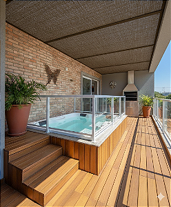 Forro Náutico Terra Marine para pergolado ideal para áreas externas 1,40m de largura – combina a solidez da terra com o estilo náutico refinado.