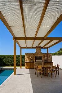 Forro Náutico Titanium Marine para pergolado ideal para áreas externas 1,40m de largura – inspirado na cor cinza mais moderno e no estilo náutico refinado.