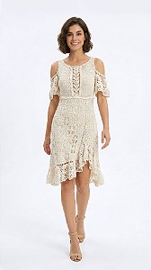 Vestido De Crochê Off White!