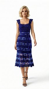 Vestido De Crochê Midi, Modelo exclusivo Krafiti!