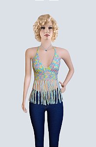 Cropped De Crochê Tie Dye!