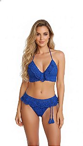 Biquíni De Crochê Azul Klein!
