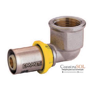 COTOVELO MULTICAMADA ROSCA FÊMEA PARA GÁS 16MMX1/2 PRENSAR 28195040