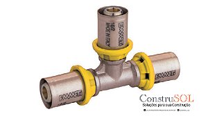 TE MULTICAMADA FÊMEA PARA GÁS 16X16X16MM PRENSAR