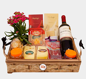 Arte Bandeja Queijos e Vinhos