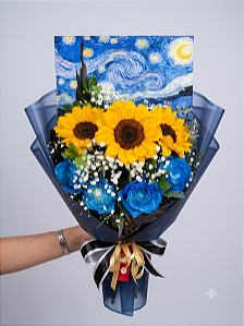 Buquê Noite Estrelada - Van Gogh