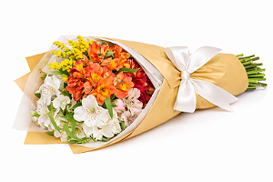 Buquê de Luxuosas Astromélias Coloridas