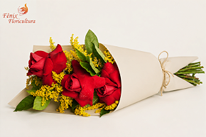 Ramalhete de rosas Presente 3 em 1