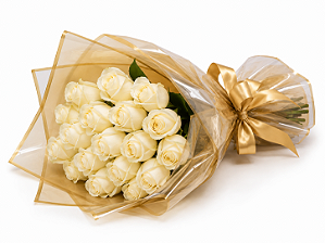 Buque 20 rosas Brancas