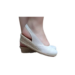 ESPADRILLE VALÊNCIA LINHO CRU SALTO 3,5 CM