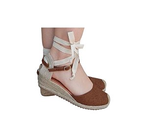 ESPADRILLE IVI CAFÉ SALTO 3,5 CM