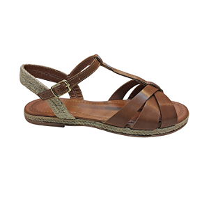 SANDÁLIA FLAT ALBA CAPPUCCINO