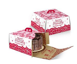 PD23M0 / 26M0 - Embalagem Dia das Mães - Bolos de 1,5KG E 2KG - 10 uni