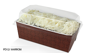 PD12 - Embalagem  Forneável 80g com Tampa para- Bolo Caseirinho - (25 uni)