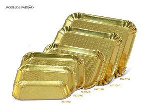 PD216AD a 221AD - Bandejas Douradas 1kg a 7kg (25uni)