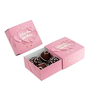 PD121 / 122 MÃES -Embalagem Brigadeiro MÃES - 4 ou 6 brigadeiros - pcte 25 uni