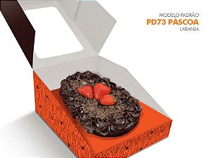 PD73 Laranja - Embalagem Ovo de Colher - c/ 10uni