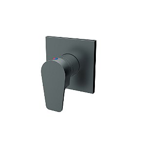 Acabamento Monocomando para Chuveiro - Base 3/4 Docol - Baixa Pressão - Led Grafite Fosco