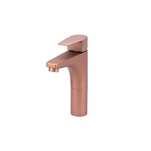 Misturador Monocomando para Lavatório - Bica Média - Rose Fosco - Led