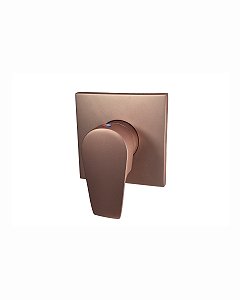 Acabamento Monocomando Para Ducha Higiênica Base Deca Rose Fosco - Led