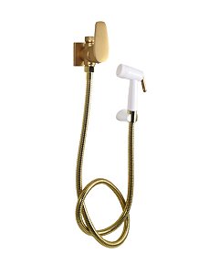 DUCHA HIGIÊNICA COM DERIVAÇÃO - DOURADO FOSCO - COLOR LED