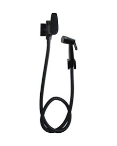DUCHA HIGIÊNICA COM DERIVAÇÃO - PRETO FOSCO - COLOR LED