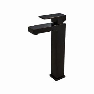 TORNEIRA MISTURADOR MONOCOMANDO PARA BANHEIRO SOBREPOR - PRETO FOSCO - COLOR FLAUNT