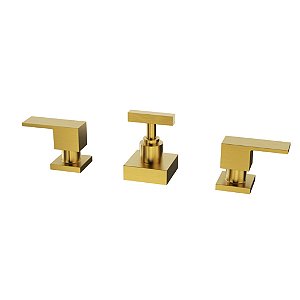 MISTURADOR PARA BIDÊ - DOURADO ESCOVADO - COLOR FLAUNT