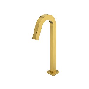 TORNEIRA DE PIA PARA BANHEIRO CUBA DE APOIO - DOURADO ESCOVADO - COLOR OPEN
