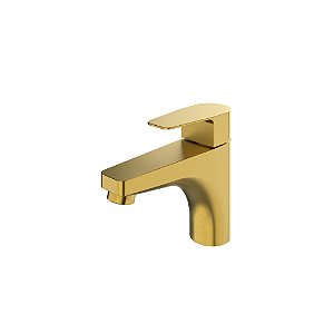 TORNEIRA MISTURADOR MONOCOMANDO PARA BANHEIRO - DOURADO ESCOVADO - COLOR LED