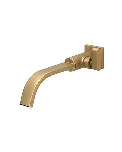 TORNEIRA DE PAREDE PARA BANHEIRO - DOURADO FOSCO - COLOR DOM