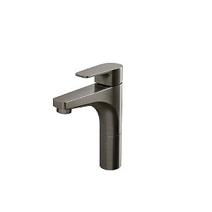 TORNEIRA MISTURADOR MONOCOMANDO PARA LAVATÓRIO MESA BICA MÉDIA - ÔNIX ESCOVADO - LED