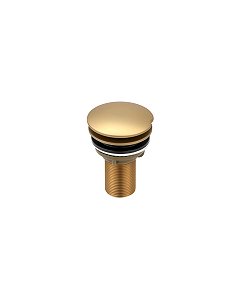 VÁLVULA PARA LAVATÓRIO SEM LADRÃO LUXO DOURADO FOSCO