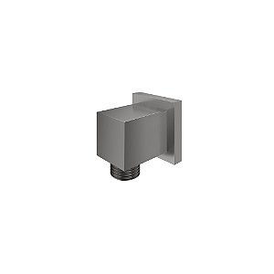 CONECTOR QUADRADO PARA DUCHA - ÔNIX ESCOVADO