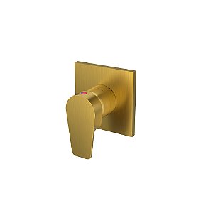 ACABAMENTO MONOCOMANDO PARA CHUVEIRO - DOURADO ESCOVADO - COLOR LED