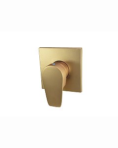 ACABAMENTO MONOCOMANDO PARA CHUVEIRO BASE DOCOL - DOURADO FOSCO - LED