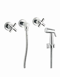 Misturador Ducha Higiênica com Base Dn20 - Titânio