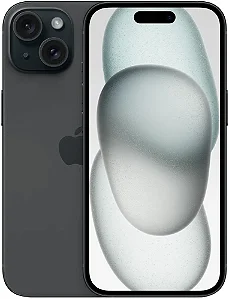 Apple iPhone 15 128GB Tela 6.1" Preto Nano SIM e eSim