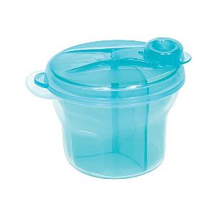 Porta leite em pó com divisória buba azul