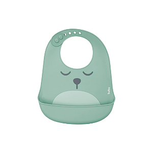 Babador de silicone infantil gumy buba verde