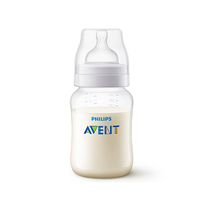 Mamadeira avent anticólica 260ml transparente