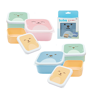 Kit com 3 potinhos gumy buba