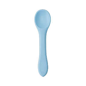 Colher em silicone para bebês buba azul