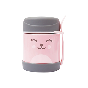 Pote térmico infantil buba gumy rosa