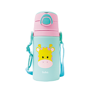 Garrafa infantil de alumínio girafinha buba