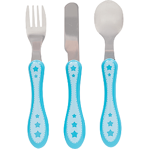 KIT TALHER INFANTIL 3 PEÇAS ESTRELINHA BUBA AZUL