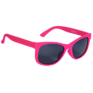 oculos de sol infantil flexível buba rosa pink 3-36 meses